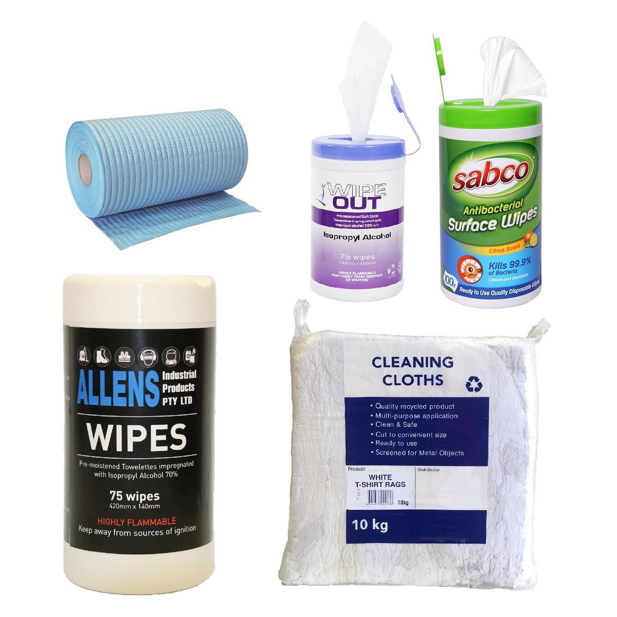 Wet Wipes and Rags